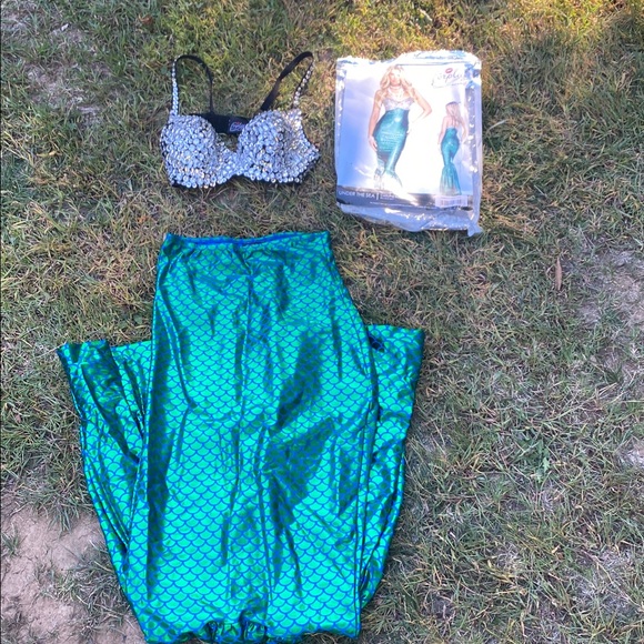 Forplay Shimmering Teal and Silver Mermaid Costume - Picture 2 of 6